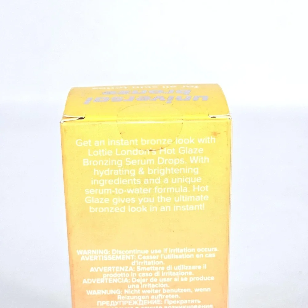 2x Lottie London Hot Glaze Bronzing Serum Drops 0.94 fl oz/ 28mL Sealed Pack NOS